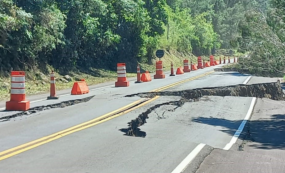DER reforça necessidade de interdição da PR-170 em Pinhão