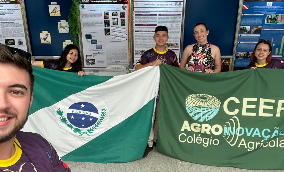 Estudantes paranaenses de Colégio Agrícola de Cascavel conquistam premiação em feira internacional de Ciência e Tecnologia