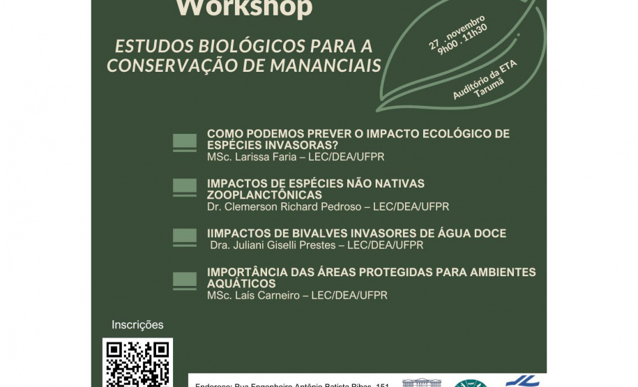 Inscrições abertas para treinamento sobre conservação de mananciais