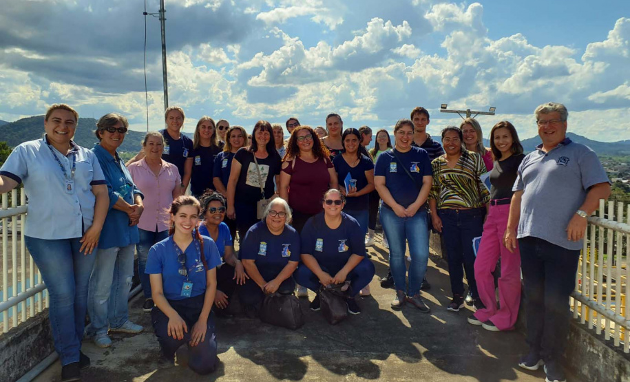 Atividade integra ações socioambientais ligadas às obras de saneamento em Porto União