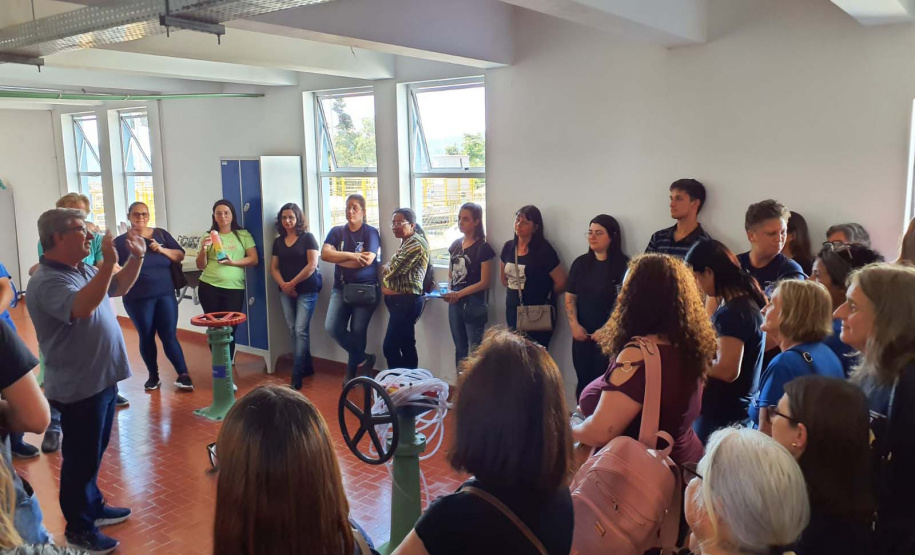 Atividade integra ações socioambientais ligadas às obras de saneamento em Porto União