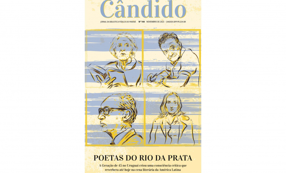 Cândido de novembro traz especial sobre a Geração de 1945 no Uruguai
