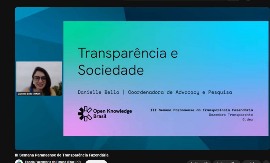 Evento de Transparência Fazendária destaca abertura de dados como preceito geral na gestão pública