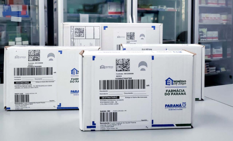 Paraná fecha o ano com 18.858 pessoas atendidos com remédios gratuitos entregues em casa