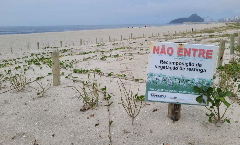 Revitalização da Orla de Matinhos alcançou 89% em novembro. Algumas estruturas marítimas foram finalizadas.