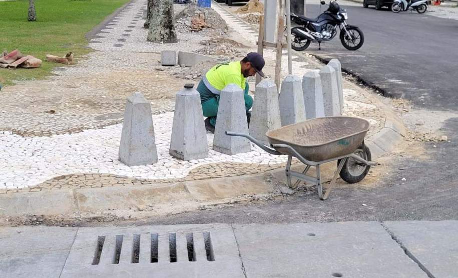 Revitalização da Orla de Matinhos alcançou 89% em novembro. Algumas estruturas marítimas foram finalizadas.