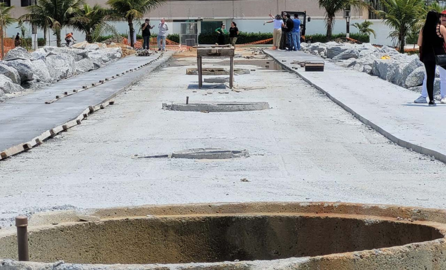 Revitalização da Orla de Matinhos alcançou 89% em novembro. Algumas estruturas marítimas foram finalizadas.