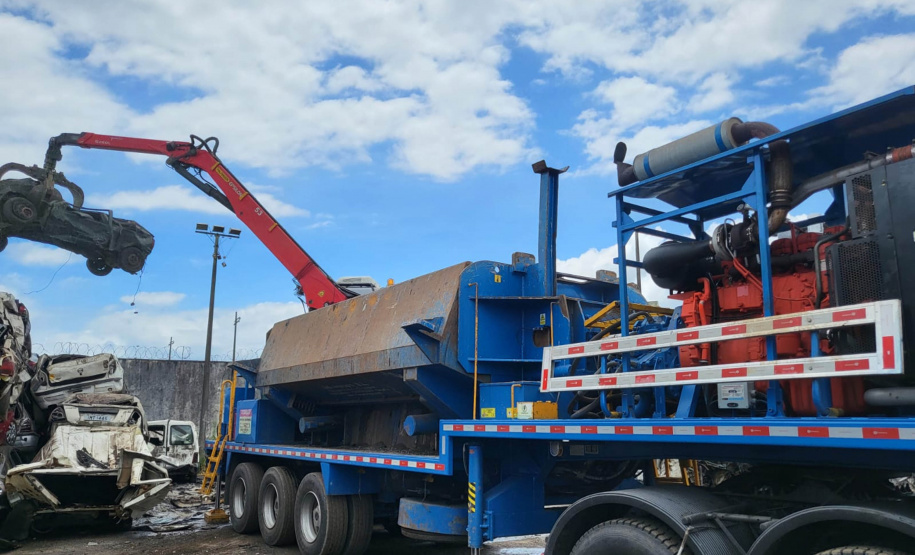Detran destrói 874 automóveis e motocicletas dos pátios do Litoral