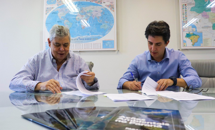 Assinatura do Termo de Cooperação Técnica entre Senar-Pr e Sedest. Foto: Patryck Madeira