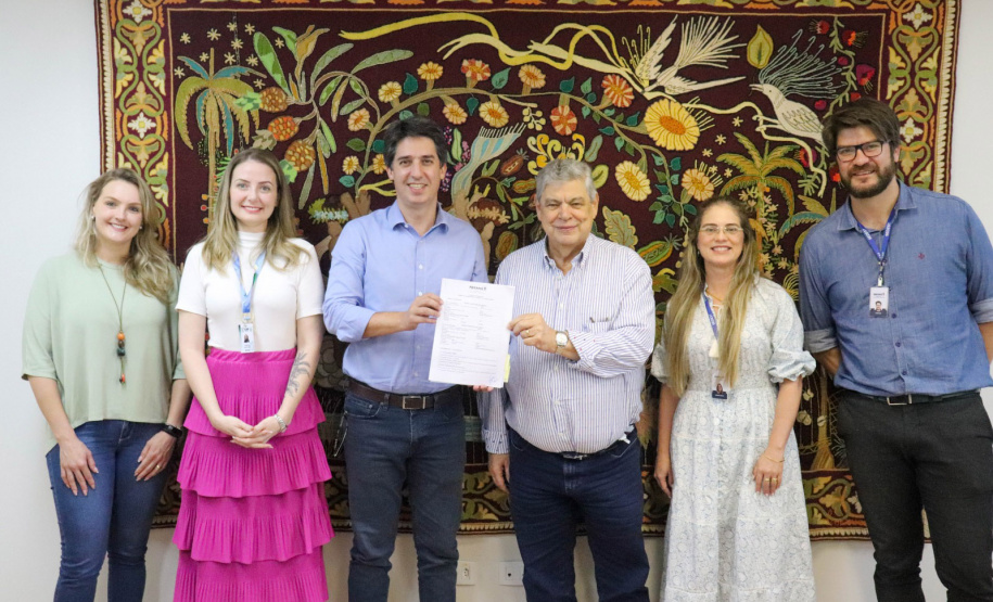 Assinatura do Termo de Cooperação Técnica entre Senar-Pr e Sedest. Foto: Patryck Madeira