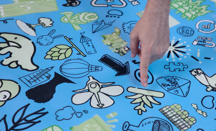 Amostra dos jogos que estarão disponíveis ao público para o Verão Maior Paraná em Matinhos. Foto: Patryck Madeira/Sedest.