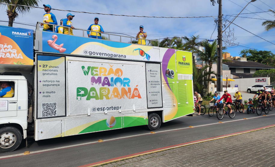 Passeio ciclístico é opção de exercício e lazer em Guaratuba