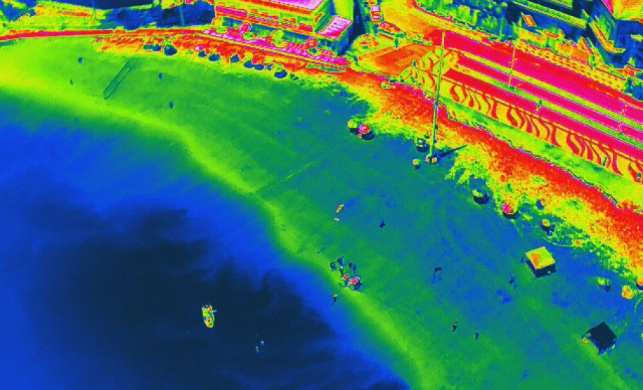 Drones da Secretaria da Segurança prestam apoio ao Corpo de Bombeiros durante o Verão Maior Paraná