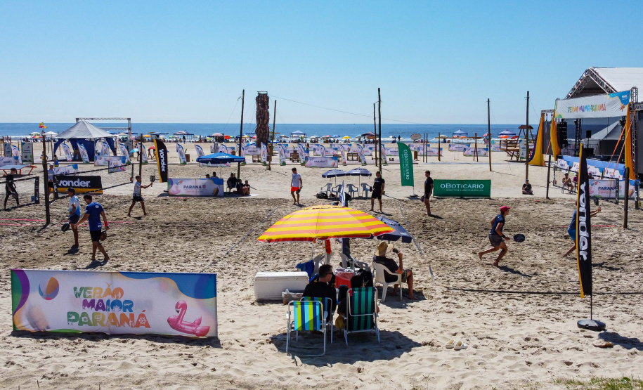 Matinhos, 30 de janeiro de 2024 - Verão Maior Paraná recebe etapa mundial de beach tennis.