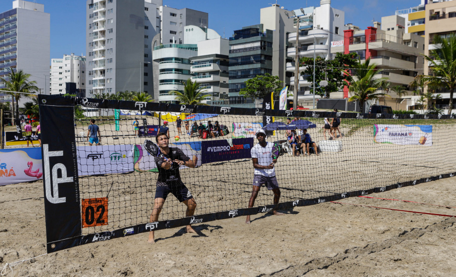 Matinhos, 30 de janeiro de 2024 - Verão Maior Paraná recebe etapa mundial de beach tennis.