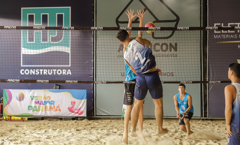 Matinhos, 24 de janeiro de 2024 - Circuito Paranaense de Vôlei de Praia em Matinhos.