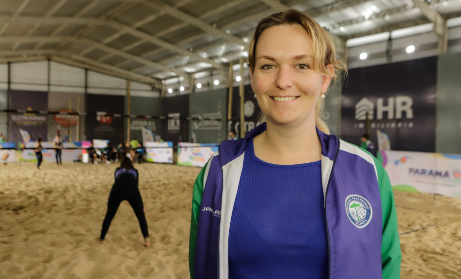 Matinhos, 24 de janeiro de 2024 - Circuito Paranaense de Vôlei de Praia em Matinhos.