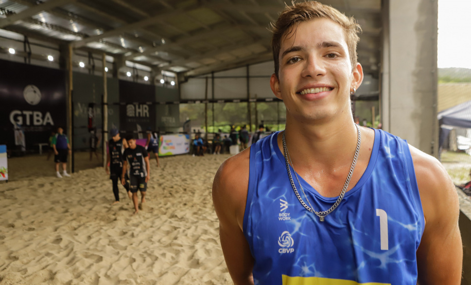 Matinhos, 24 de janeiro de 2024 - Circuito Paranaense de Vôlei de Praia em Matinhos.