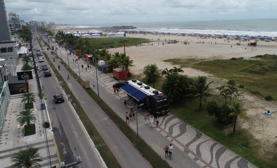 PCPR reforça atuação de polícia judiciária com Delegacia Móvel em shows no Verão Maior Paraná