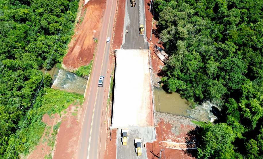 Duplicação BR-469 Duplicação da Rodovia das Cataratas chega a 24,76% de execução
