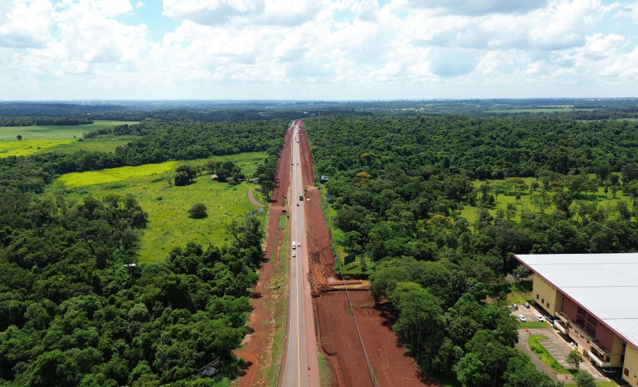 Duplicação BR-469 Duplicação da Rodovia das Cataratas chega a 24,76% de execução