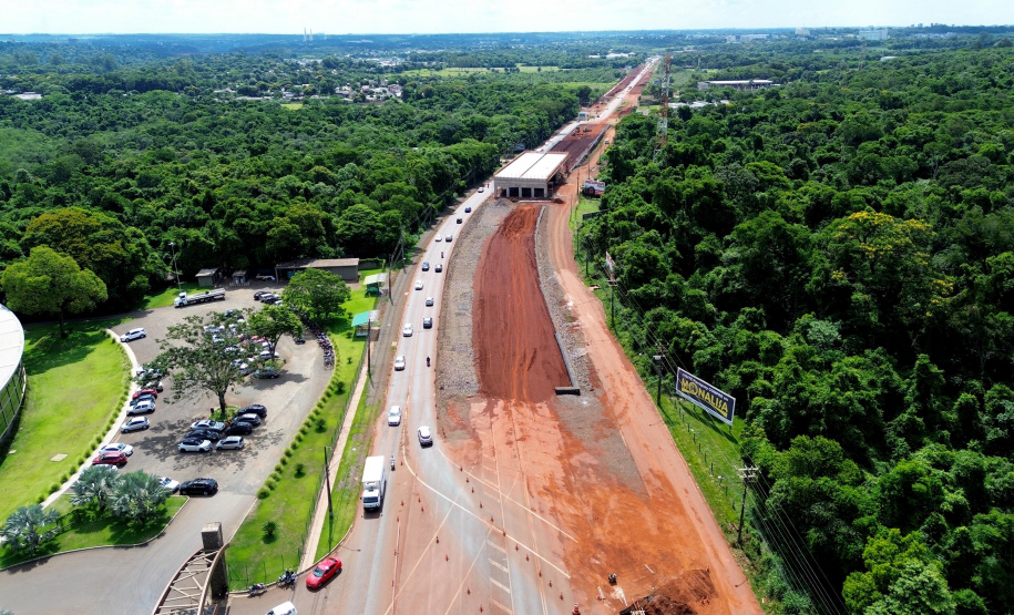 Duplicação BR-469 Duplicação da Rodovia das Cataratas chega a 24,76% de execução