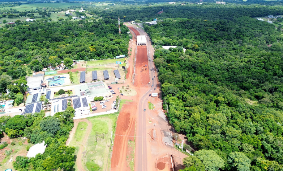 Duplicação BR-469 Duplicação da Rodovia das Cataratas chega a 24,76% de execução