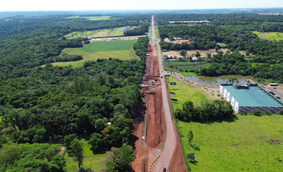 Duplicação BR-469 Duplicação da Rodovia das Cataratas chega a 24,76% de execução