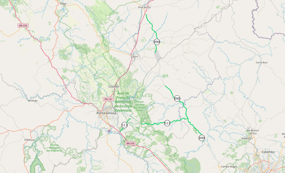 DER ESTRADAS RURAIS PONTA GROSSA