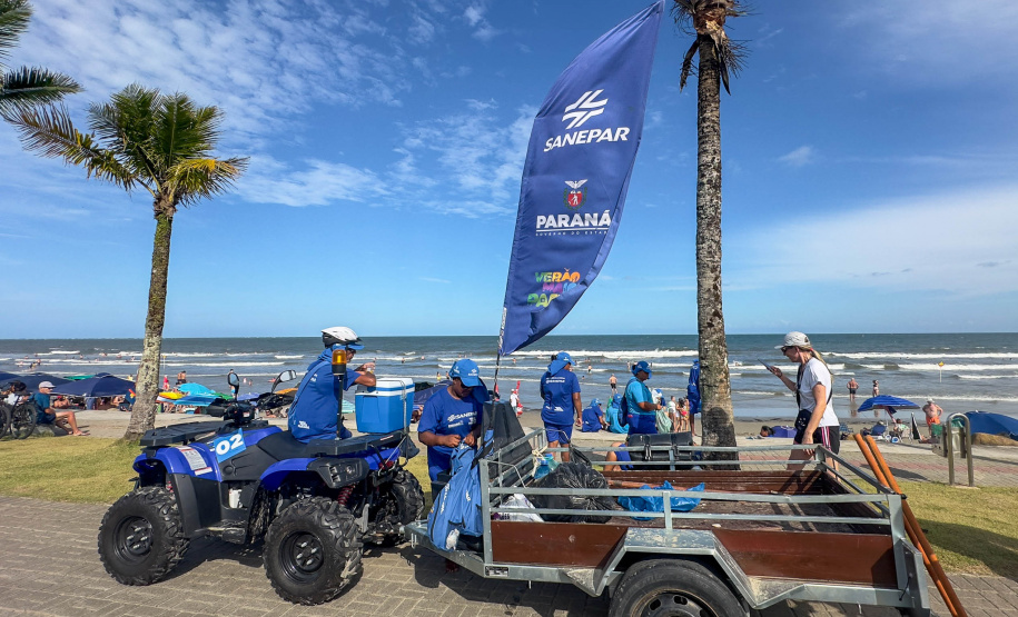 Sanepar retirou 108,8 toneladas de resíduos das praias desde 16 de dezembro