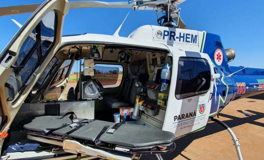 Com mais de 4 mil resgates, serviço aeromédico do Paraná bate recorde de atendimentos em 2023