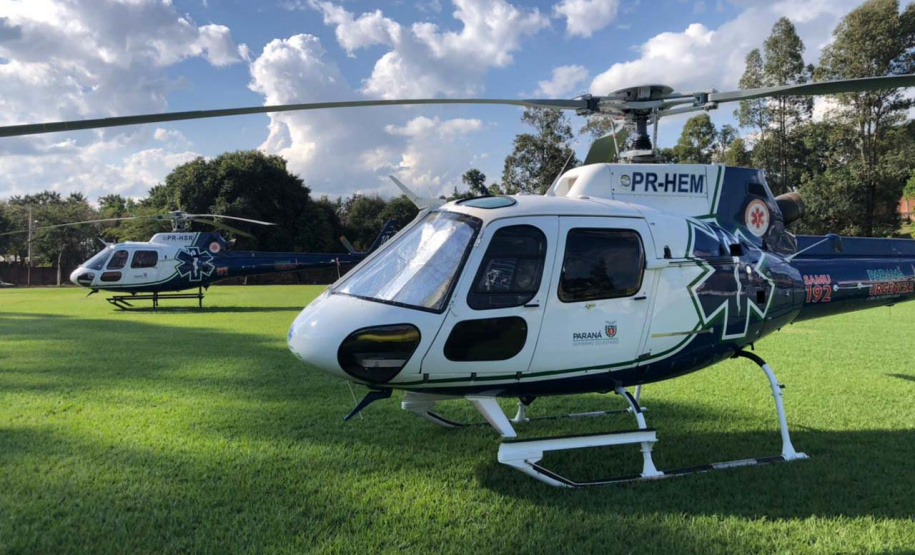 Com mais de 4 mil resgates, serviço aeromédico do Paraná bate recorde de atendimentos em 2023