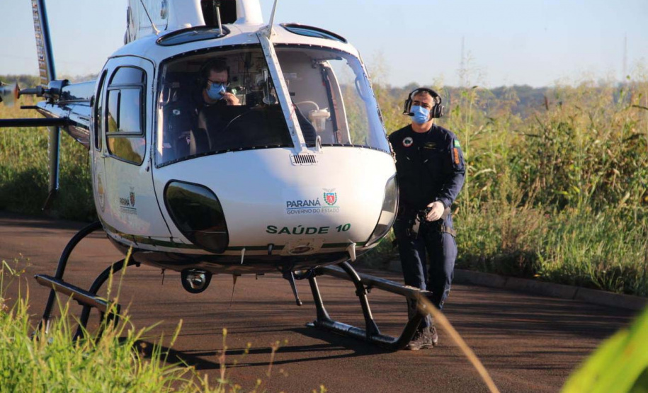 Com mais de 4 mil resgates, serviço aeromédico do Paraná bate recorde de atendimentos em 2023