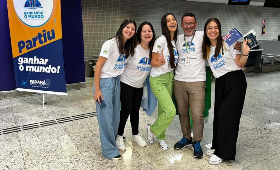 Rumo à Austrália: Ganhando o Mundo leva mais 54 alunos para intercâmbio
