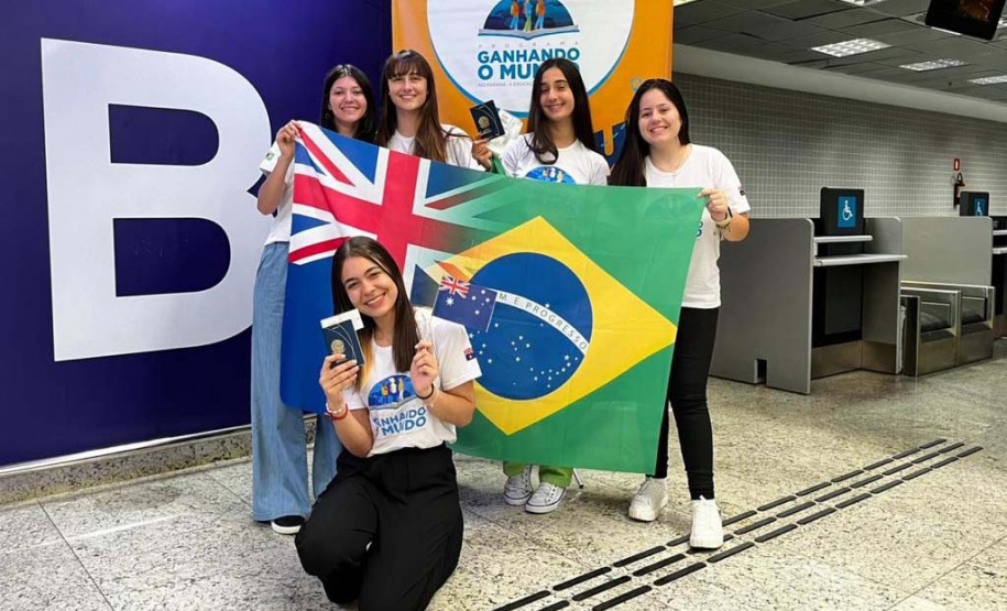 Rumo à Austrália: Ganhando o Mundo leva mais 54 alunos para intercâmbio