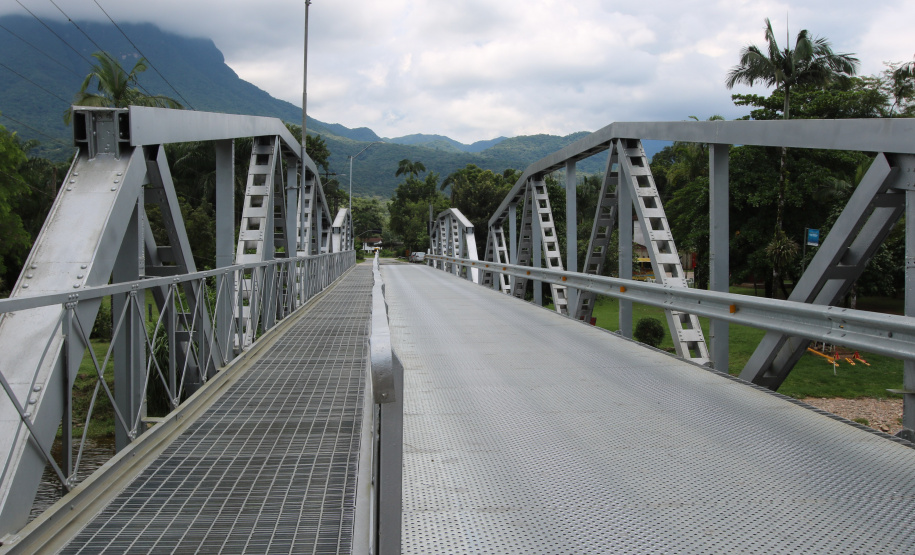 DER/PR conclui recuperação estrutural da ponte sobre o Rio Nhundiaquara, em Morretes Foto: Geraldo Bubniak/AEN