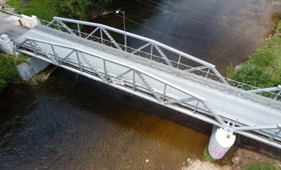 DER/PR conclui recuperação estrutural da ponte sobre o Rio Nhundiaquara, em Morretes Foto: Geraldo Bubniak/AEN