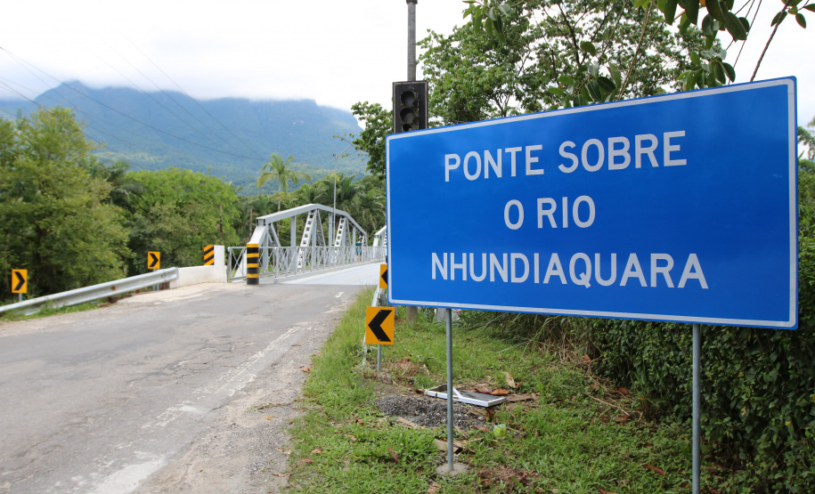 DER/PR conclui recuperação estrutural da ponte sobre o Rio Nhundiaquara, em Morretes Foto: Geraldo Bubniak/AEN
