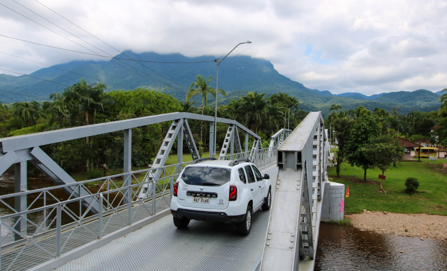 DER/PR conclui recuperação estrutural da ponte sobre o Rio Nhundiaquara, em Morretes Foto: Geraldo Bubniak/AEN