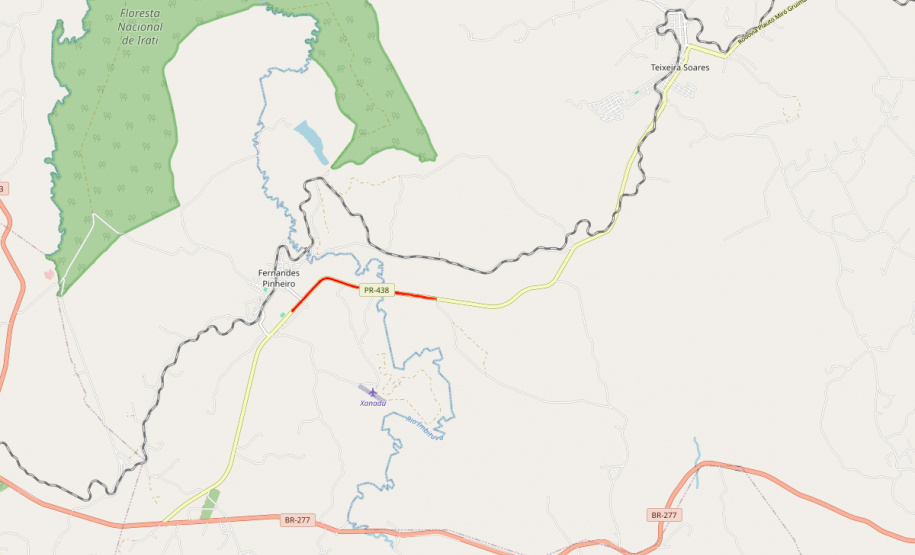 DER PR-438 Fernandes Pinheiro a Teixeira Soares
