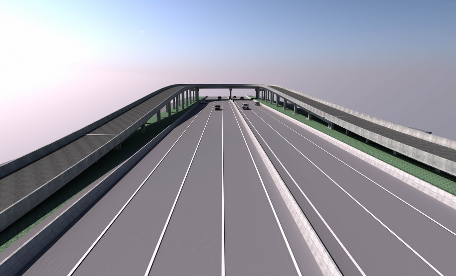 Novos viadutos de Sarandi já têm pilares visíveis a condutores da BR-376