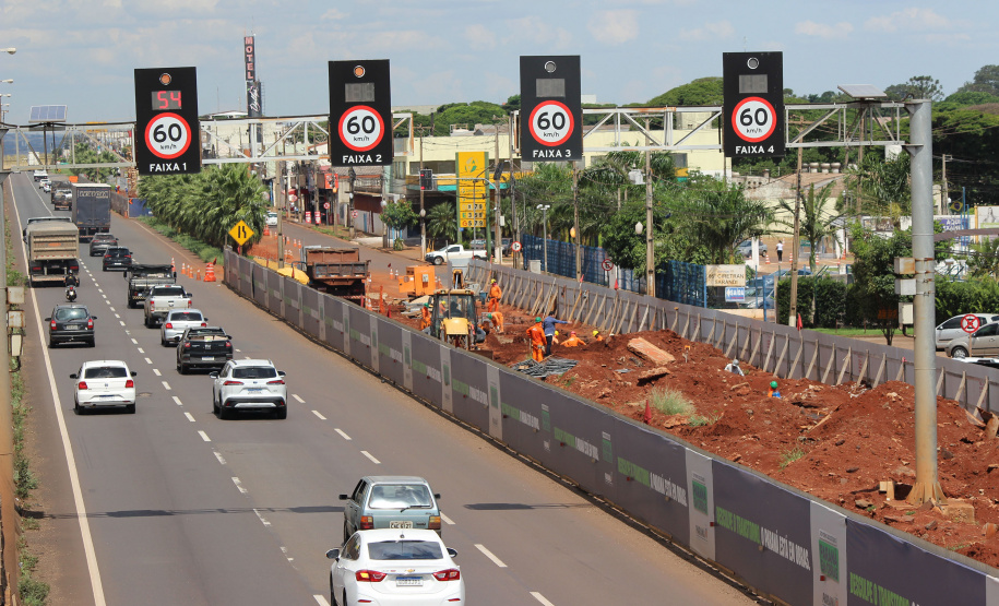 Novos viadutos de Sarandi já têm pilares visíveis a condutores da BR-376