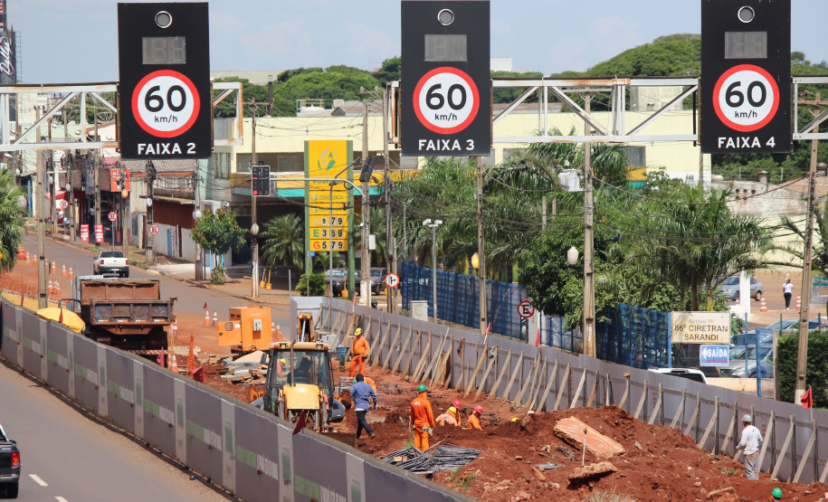 Novos viadutos de Sarandi já têm pilares visíveis a condutores da BR-376