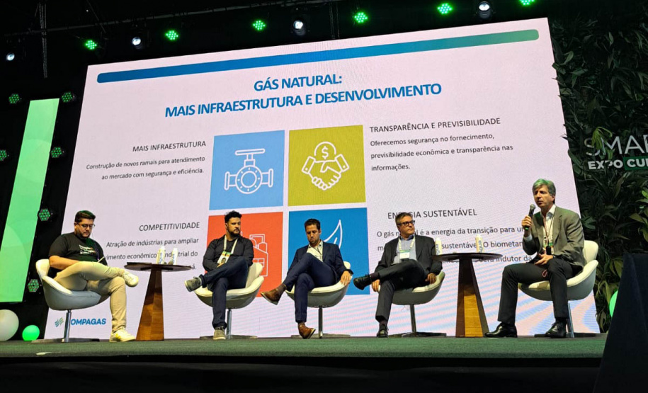 Compagas apresenta resultados de testes do uso do GNV em frotas públicas durante o Smart City Curitiba 2024