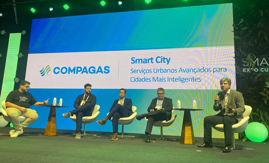 Compagas apresenta resultados de testes do uso do GNV em frotas públicas durante o Smart City Curitiba 2024