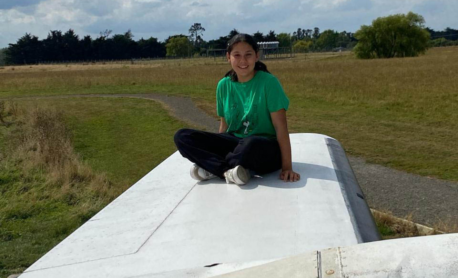 Júlia Cristina Olavo de Oliveira, 15 anos, estudante da cidade de Lindoeste que está em intercâmbio pelo programa Ganhando o Mundo da Secretaria de Estado da Educação na Nova Zelândia.