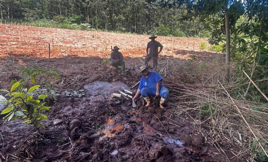 Recuperação de nascentes é uma das atividades programadas pelo IAT para a semana da água.