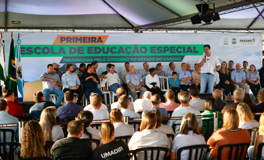 O governador Carlos Massa Ratinho Junior inaugura nesta quinta-feira (25) a Escola de Educação Especial de Nova Laranjeiras, na região Centro-Sul do Paraná.