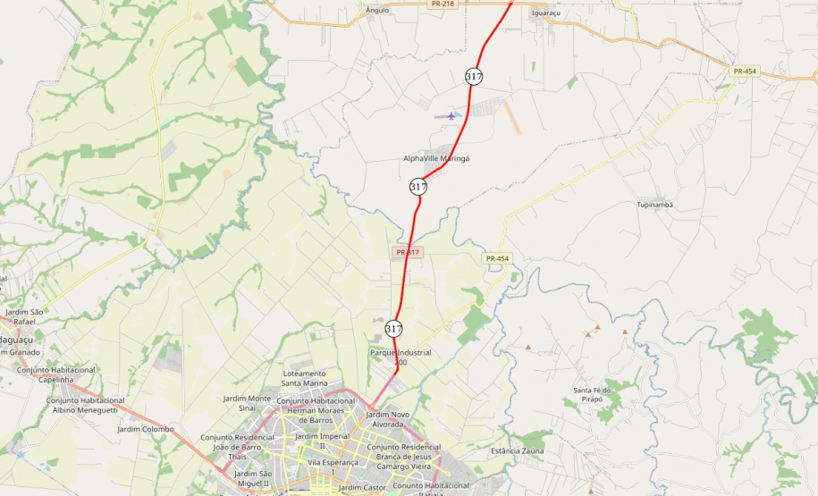 DER PR-317 duplicação Maringá