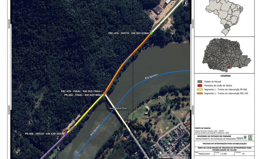 DER PRC-466 e PRC-476 União da Vitória